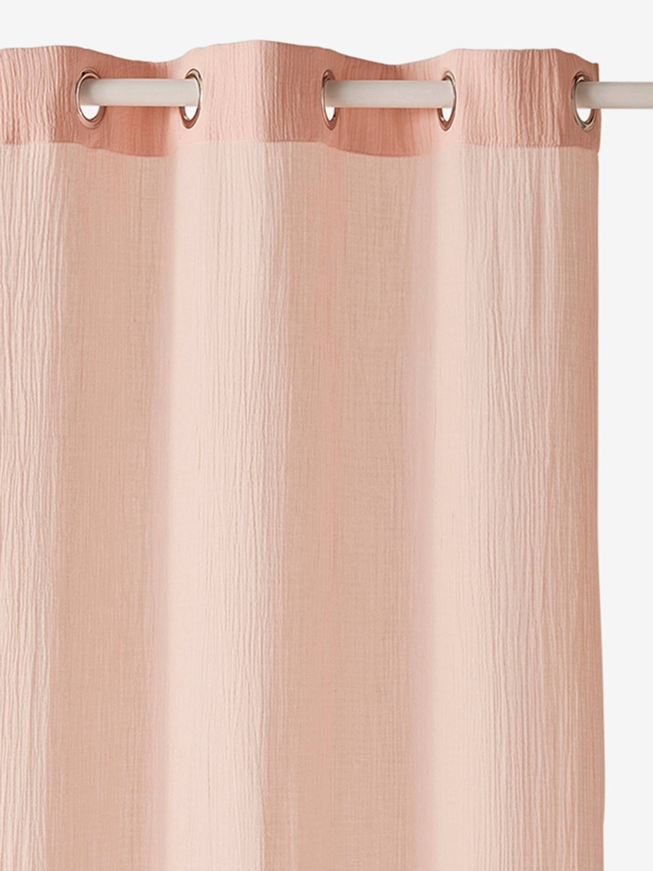 Sheer Curtain in Cotton Gauze light pink