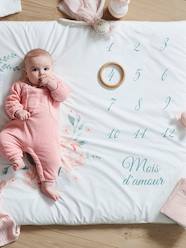Bedding & Decor-Decoration-Floor Cushions & Cushions-Photo Mat for Babies, EAU DE ROSE Theme