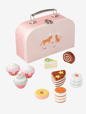 Case with 10 Wooden Cakes no color