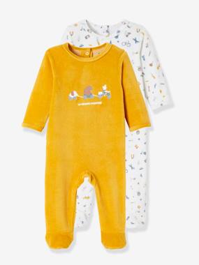 Pack of 2 grande aventure Sleepsuits in Velour