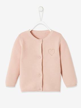 Cardigan with Golden Embroidered Heart