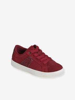 Leather Trainers with Laces Zip