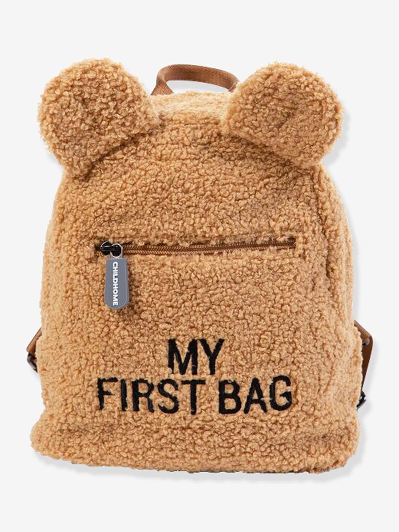 My First Bag Teddy Backpack, by CHILDHOME white, Girls Vertbaudet