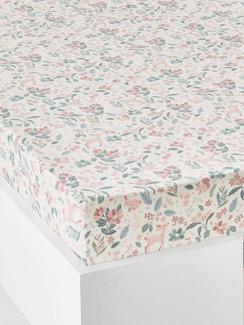 Fitted Sheet for Children, Victoria white/print, Bedding & Decor