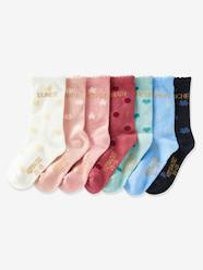 Girls-Underwear-Pack of 7 Pairs of Weekday Socks, Oeko-Tex®, for Girls