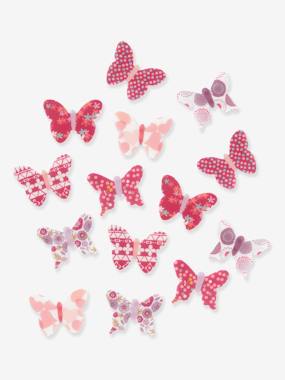 Pack of 14 Butterfly Decorations light print