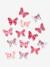 Pack of 14 Butterfly Decorations Pink / print 