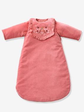 Image of Baby Sleep Bag with Removable Sleeves, Bohemian Baby pink
