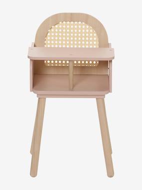 High Chair in FSC Wood Wicker multi