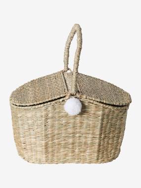 Wicker Picnic Basket beige