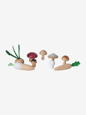 Set of Vegetables in FSC Wood Certified beige