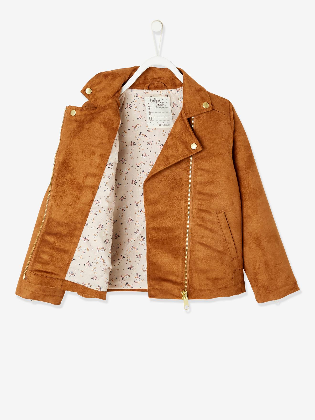 Girls hot sale suede jacket