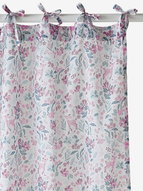 Sheer Curtain Victoria White Print Bedding Decor Vertbaudet Sheer Curtain Victoria White Print, Patterned Sheer Curtains Uk