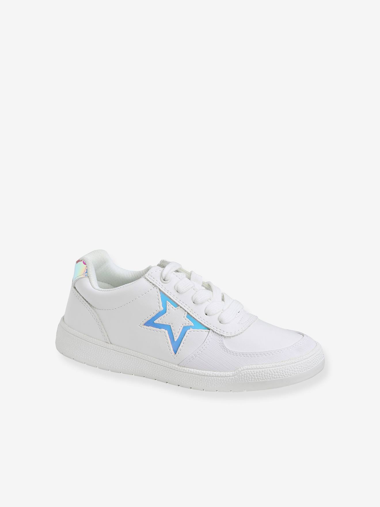 white zip trainers