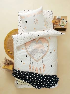 Duvet Cover Pillowcase Set Heart Dreamcatcher Theme