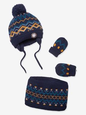 Beanie Snood Mittens Set