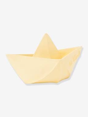 Origami Boat Bath Time Toy by OLI CAROL beige light solid