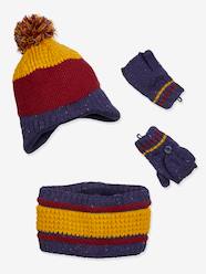 Boys-Accessories-Winter Hats, Scarves & Gloves-Beanie + Snood + Gloves Set for Boys, Oeko Tex®