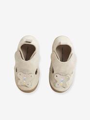 Shoes-Baby Footwear-Slippers & Booties-Pram Shoes in Soft Leather, for Baby Girls