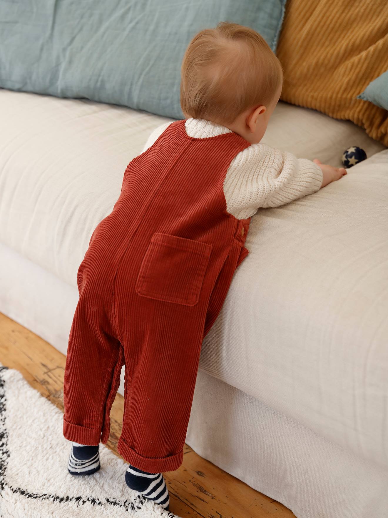 Red 2024 baby overalls