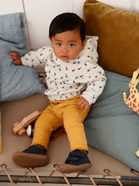 2 Piece Combo Sweatshirt Trousers For Babies Beige Print