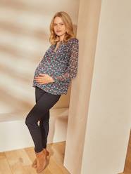 Maternity-Slim Leg Maternity Jeans with Seamless Belly-Wrap