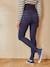 Skinny Leg Maternity Jeans with Seamless Belly-Wrap BLUE MEDIUM WASCHED+Dark Blue+Grey Anthracite 