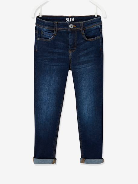 MEDIUM Hip, MorphologiK Slim Leg Waterless Jeans, for Boys Dark Blue+Dark Grey+Denim Blue+denim grey+double stone 