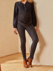 Maternity-Trousers-Seamless Treggings, Denim Effect, for Maternity