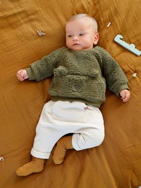 Click to view product details and reviews for Bear Sweatshirt Fleece Trouser Combo For Babies Green.