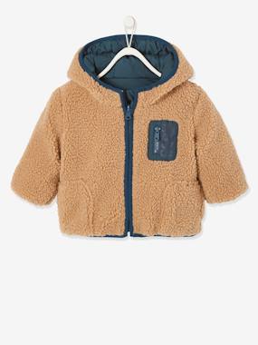 Click to view product details and reviews for Reversible Jacket With Hood For Babies Blue.