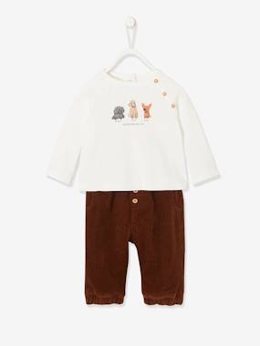 Corduroy Trousers Long Sleeve Top Outfit