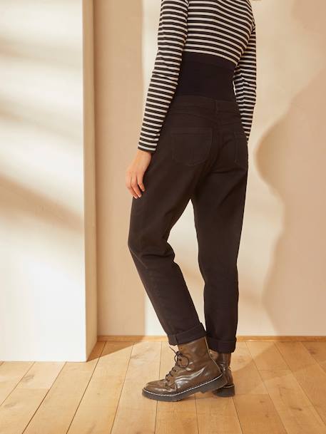 Maternity Jeans with Seamless Belly-Wrap BLUE LIGHT SOLID+Denim Blue+Grey Anthracite+GREY MEDIUM SOLID 