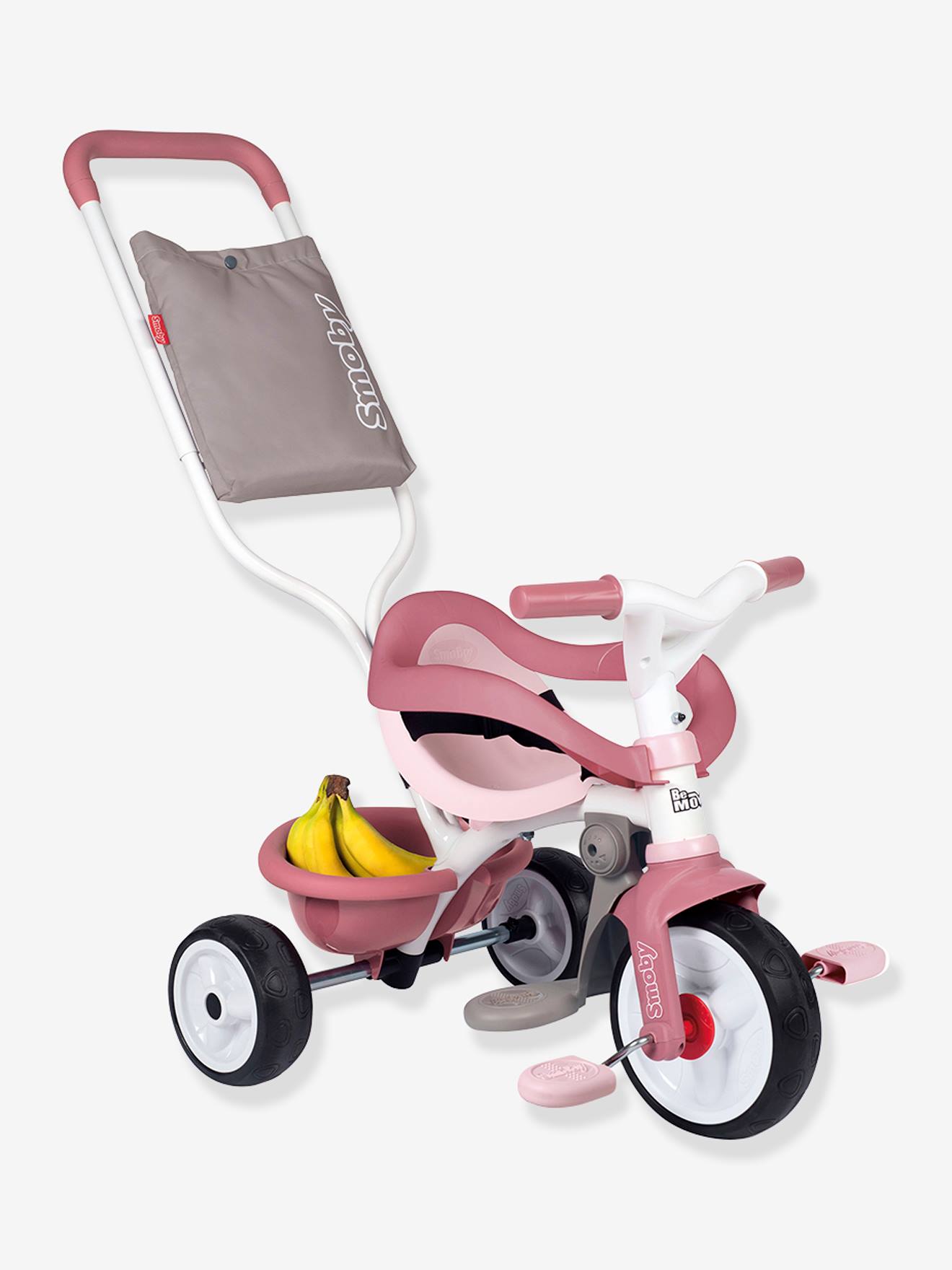 Smoby - Tricycle Be Fun Confort Rose - Vélo Enfa…