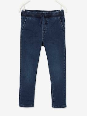 Straight Leg Jeans Pull-On Cut Lined