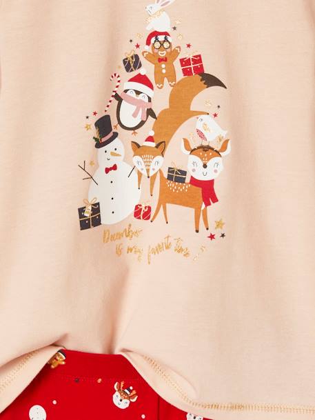 Christmas Box Set Pyjamas for Girls Pink 