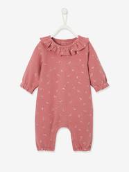 Baby-Dungarees & All-in-ones-Jumpsuit in Iridescent Knit for Baby Girls