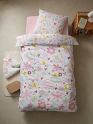 Bedding Sets-Bedding & Decor-Duvet Cover + Pillowcase Set for Children, Flowers and Dragonflies Theme