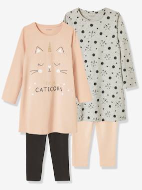 Pack of 2 Nighties Leggings Caticorn light