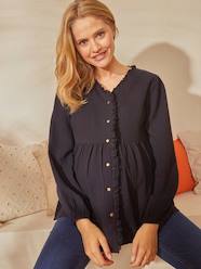 Cotton Gauze Blouse, Maternity & Nursing Special