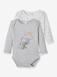 Baby-Bodysuits & Sleepsuits-Pack of 2 Bodysuits for Baby Boys, Winnie The Pooh by Disney®