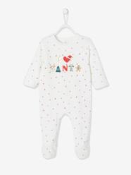 Baby-Pyjamas-Velour Christmas Sleepsuit for Babies