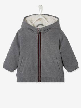 Click to view product details and reviews for Fancy Hooded Jacket For Babies Grey Anthracite.