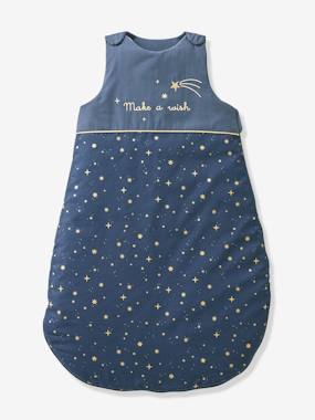 Image of Sleeveless Baby Sleep Bag, Make A Wish, Oeko-Tex® dark blue