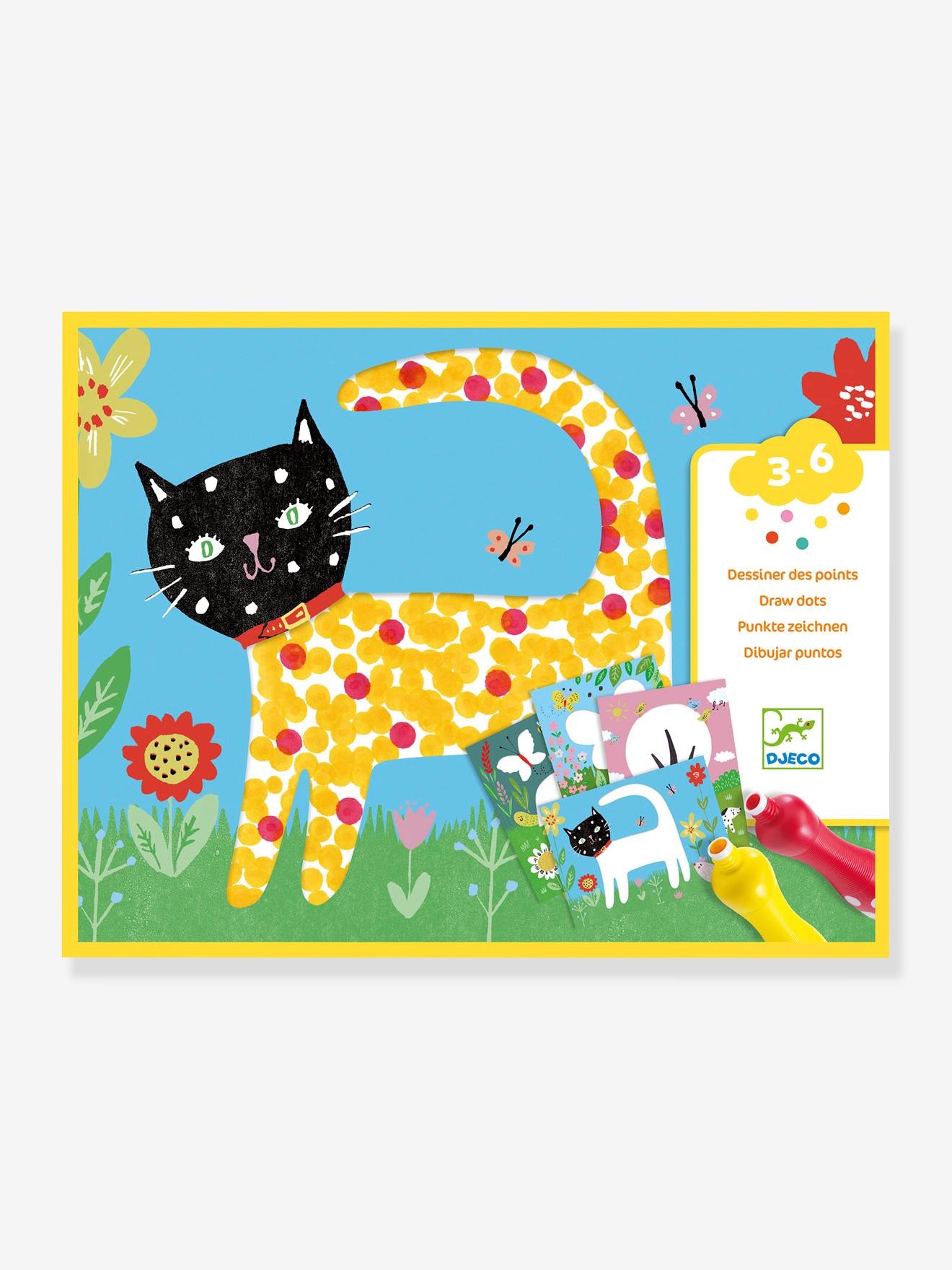 Small Dots Painting Set - by DJECO medium solid wth design