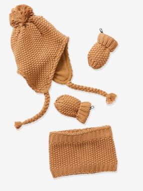 Beanie Snood Mittens Set