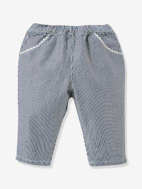 Baby s bubble trousers dark striped