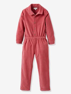 Girl s velour jumpsuit medium solid