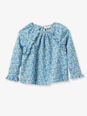 Girl s Liberty floral shirt light all over printed