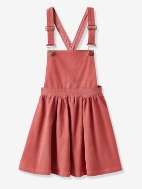 Girl s velour apron-dress